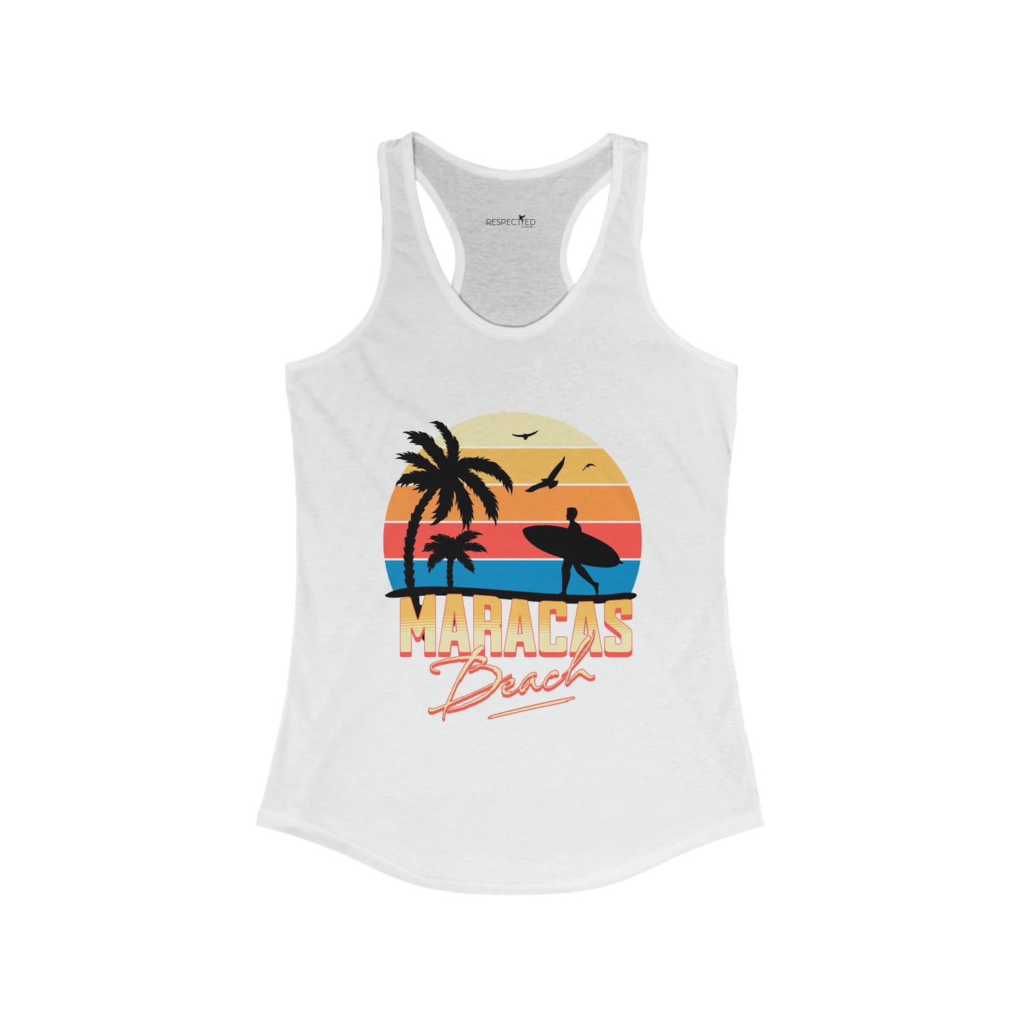 Maracas Beach, Trinidad and Tobago - Women's Ideal Racerback Tank